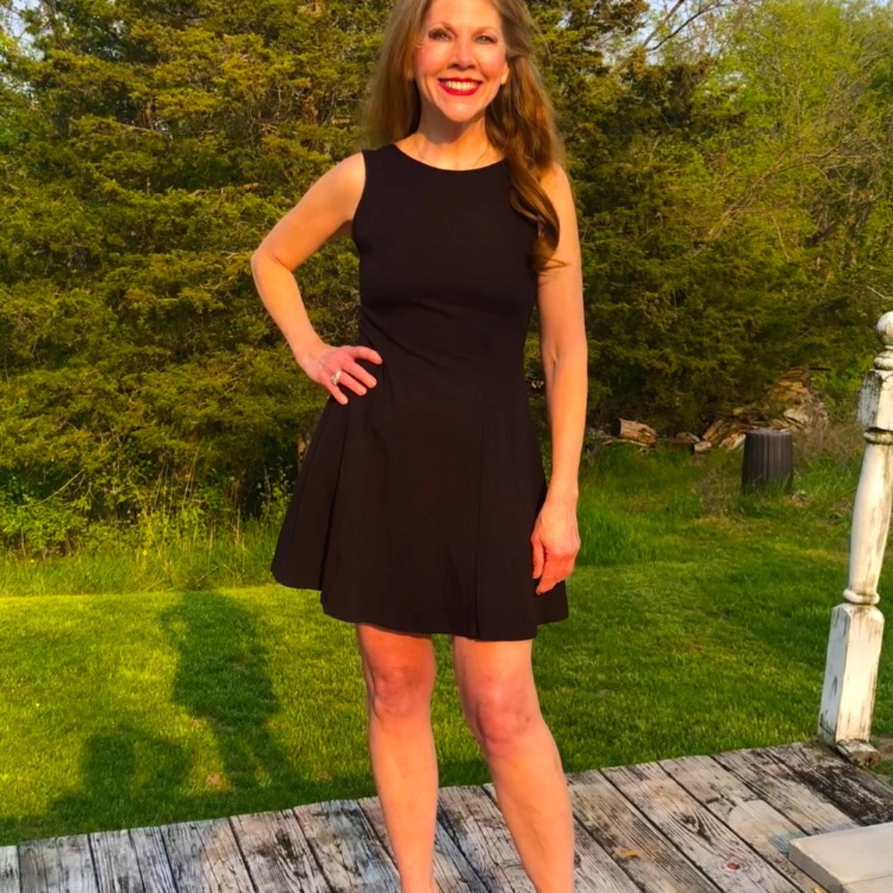 NWT Forever 21 Black Boat Neck Backless Dress